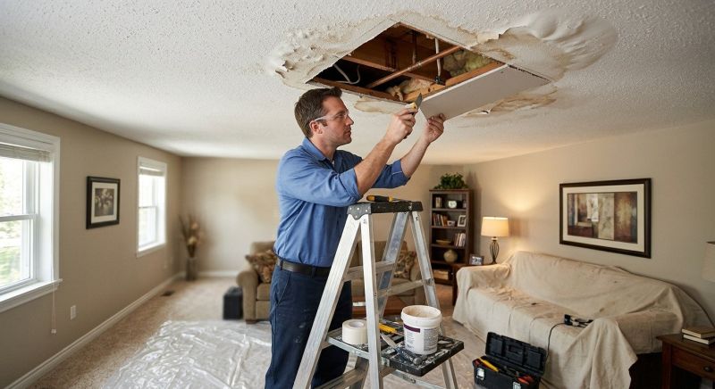 Water Damage Ceiling Repair in Littleton, CO